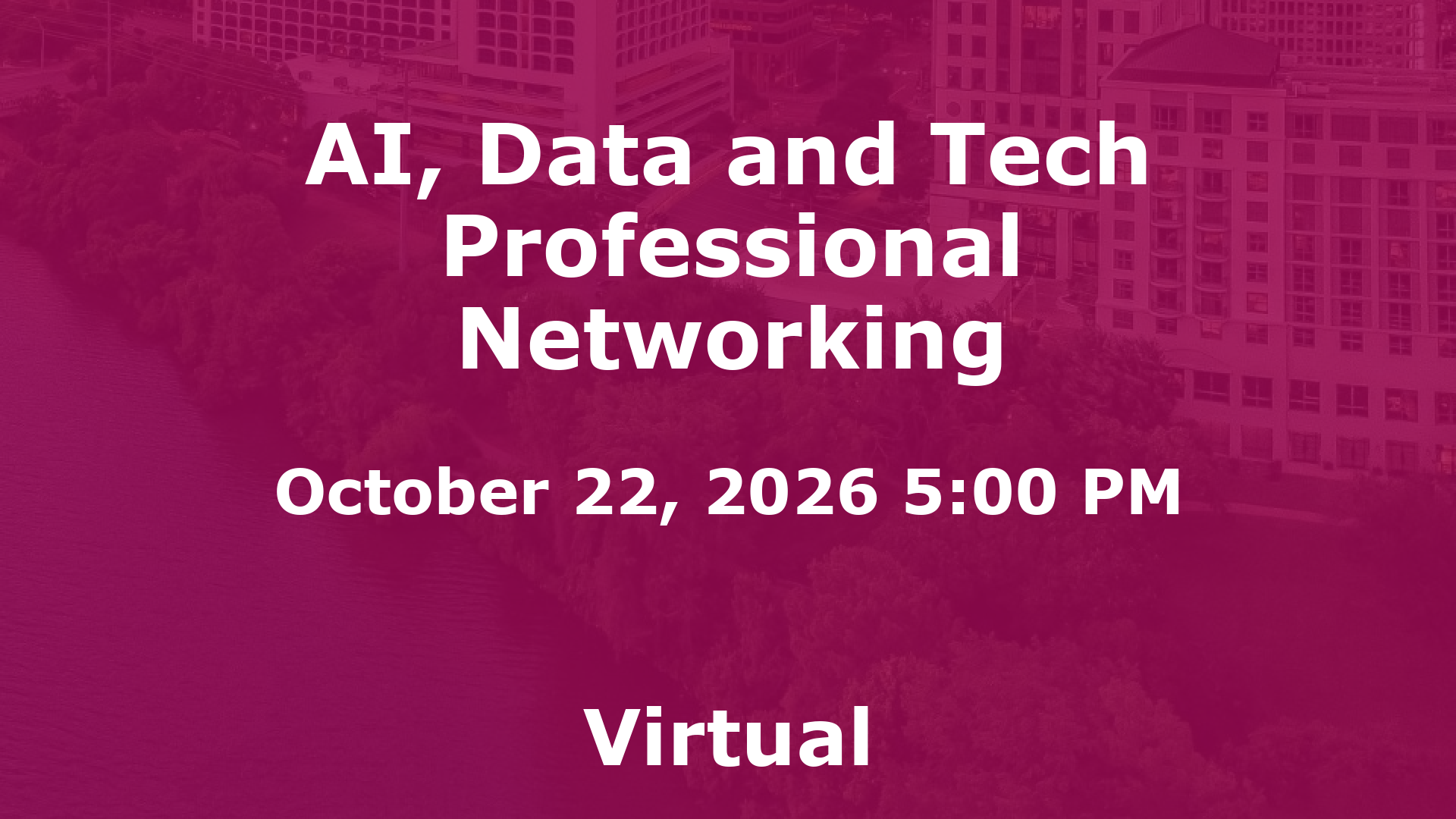 AI, Data and Tech Professional Networking event image